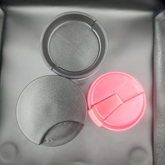 3 Starbucks Christmas Travel Tumblers Trees Fox Mittens 2009 2013 2017 EUC - Picture 2 of 5